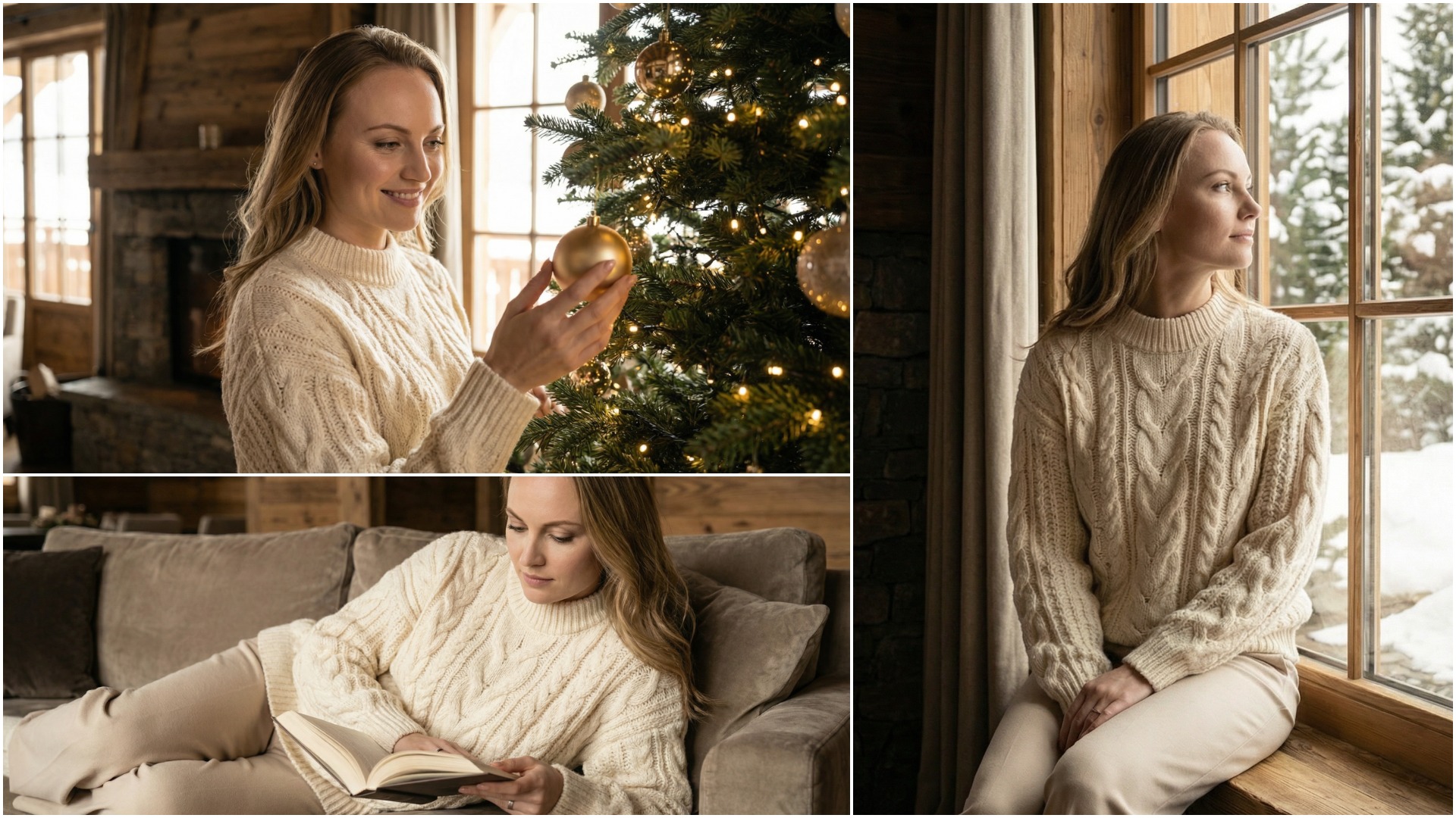 ИИ фотосессия: новогодняя и зимняя фотосессия через нейросеть по фото (готовые промты)