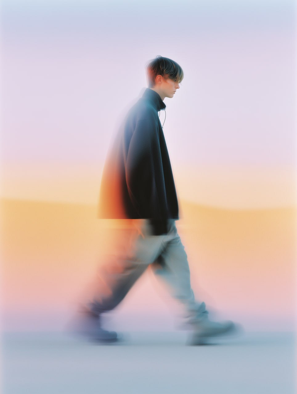 Модель в пустыне