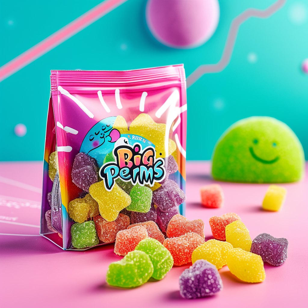 Красочная упаковка мармелада с вашим текстом