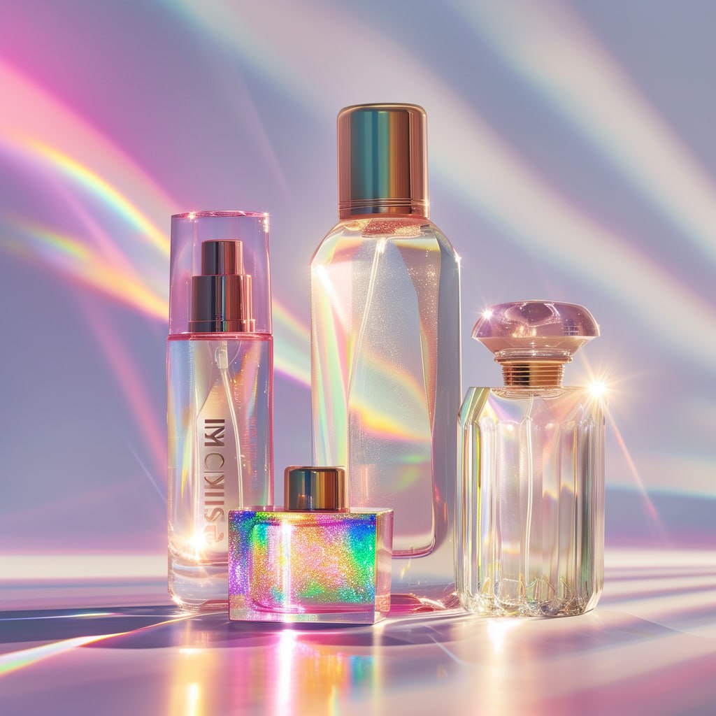 Косметические средства с игрой света и отражения