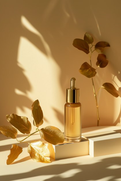 Мокап с подиумом для косметического средства