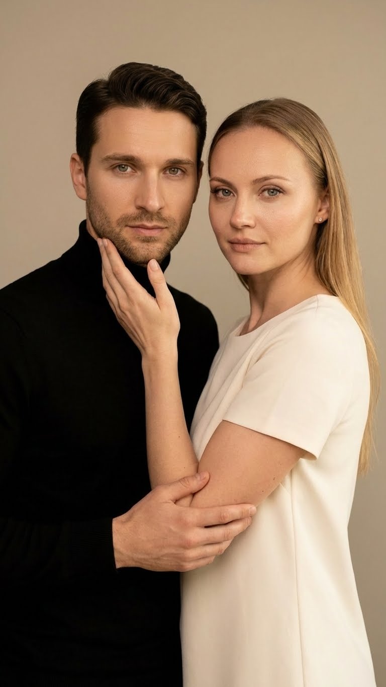 Студия, теплый мягкий свет