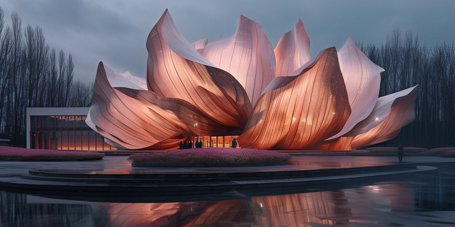 Фасад в виде цветка