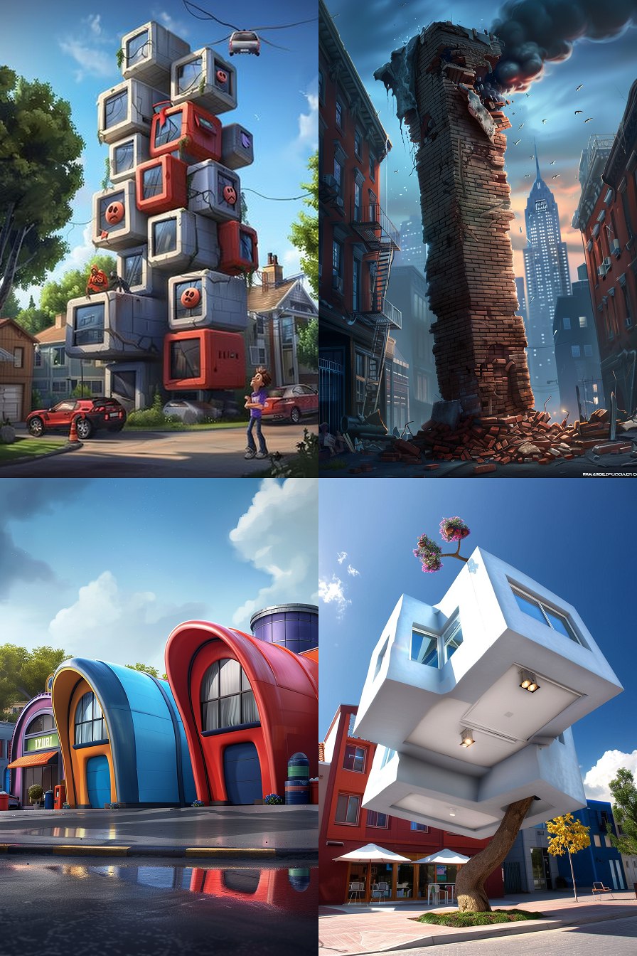 random deconstructivist architecture --ar 2:3 --c 30 --sref random --v 6.0