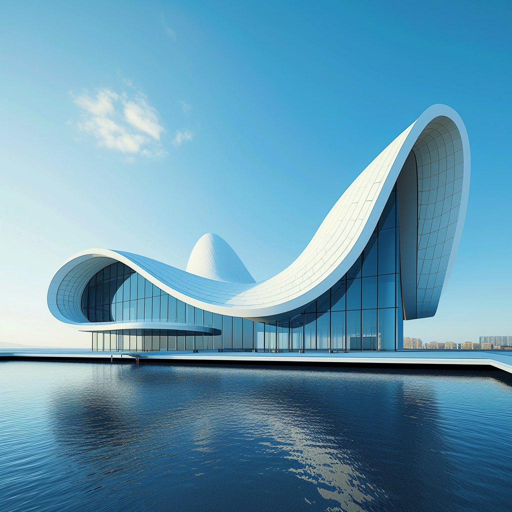 Дизайн здания, вдохновленный центром Гейдара Алиева