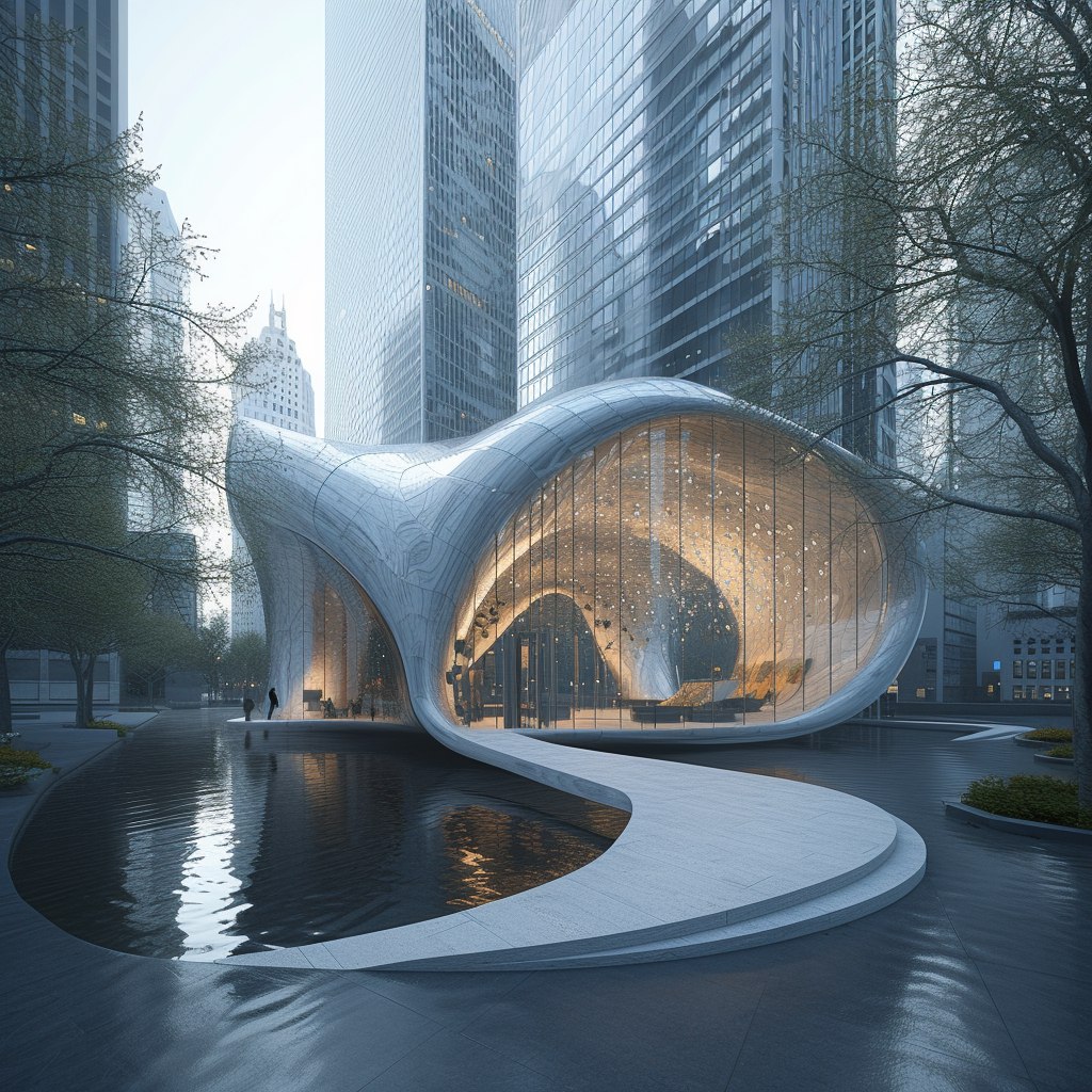 Дизайн здания, вдохновленный художественной галереей в Чикаго