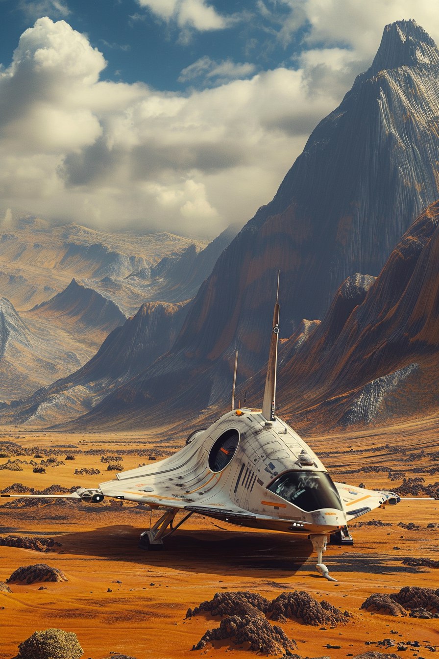 Космический корабль на чужой планете