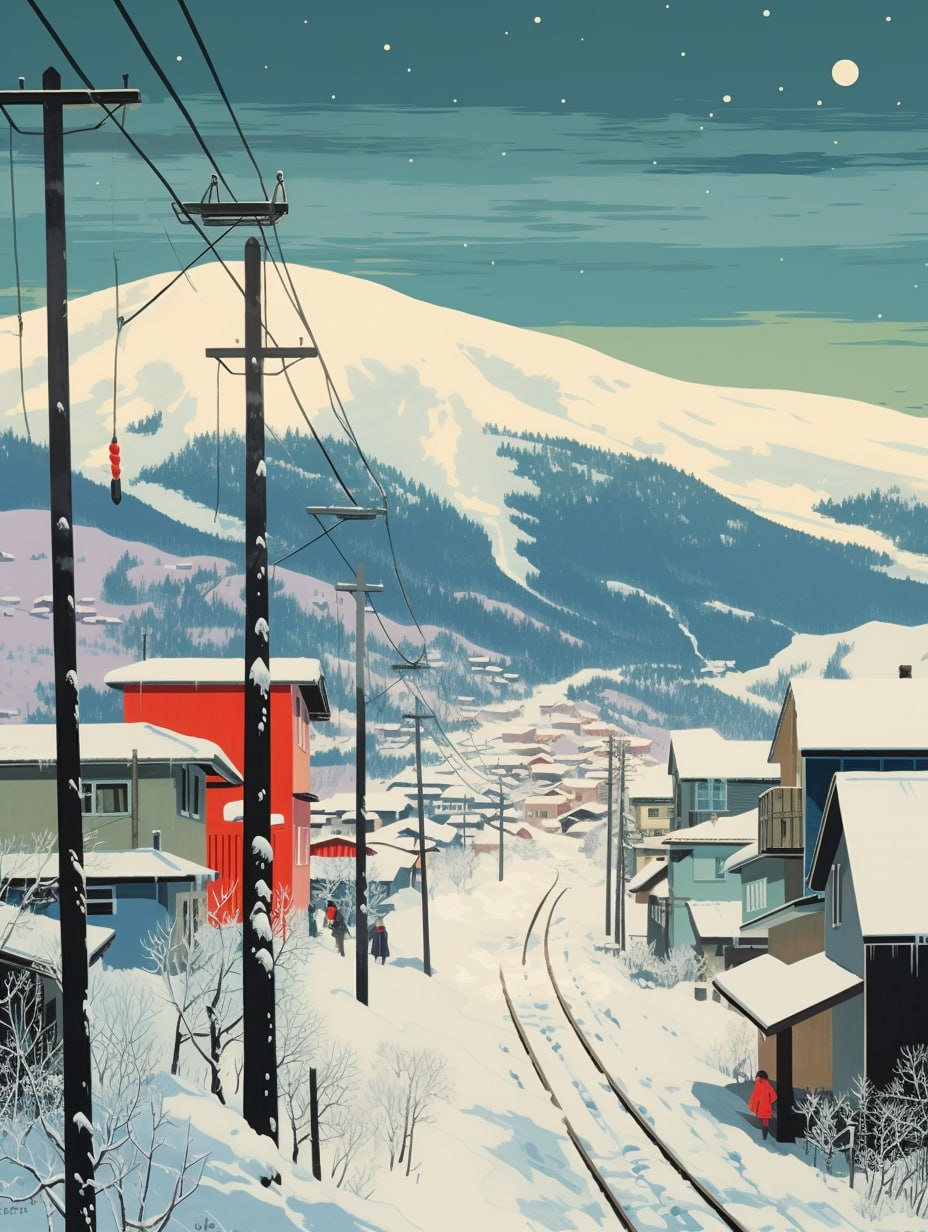 Зимние пейзажи в стиле Тацуро Киучи