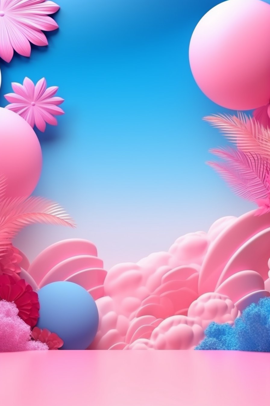 Розовая сцена