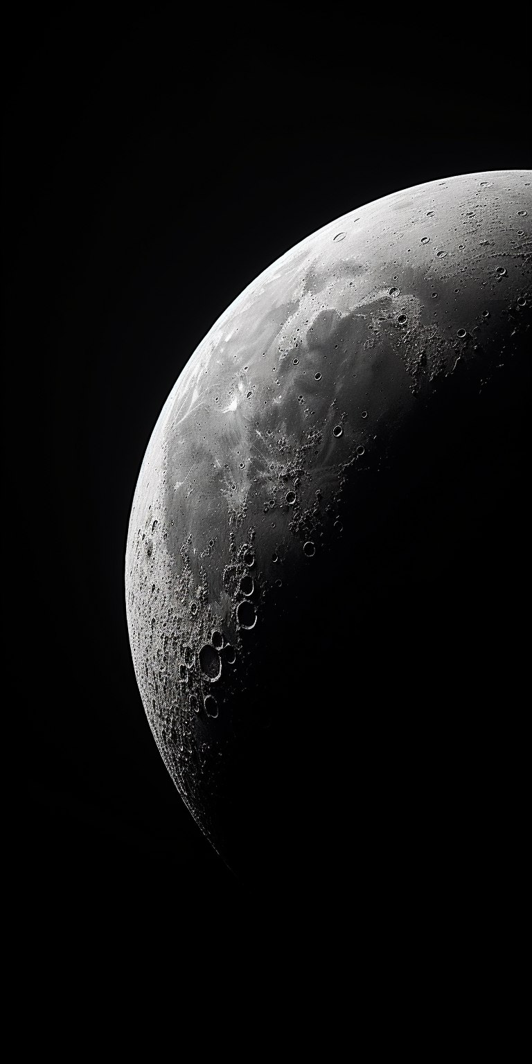 Луна на темном фоне