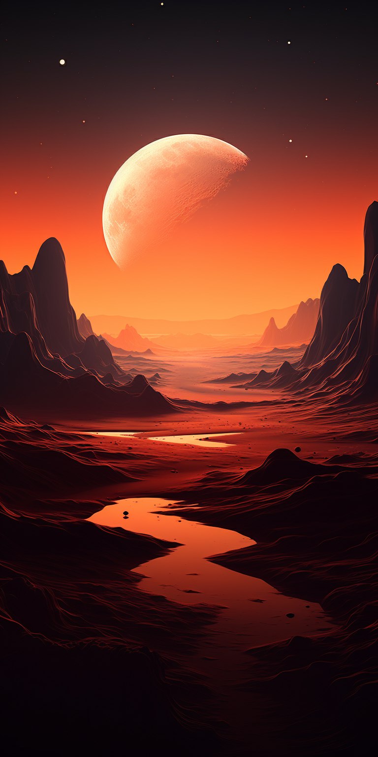 Сюрреалистический пустынный пейзаж