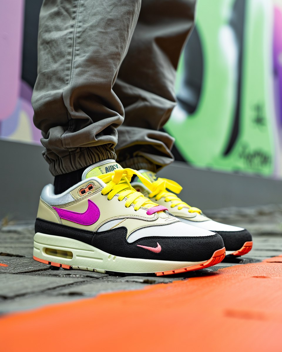 Кросовки Air Max 1 с сочетанием разных цветов