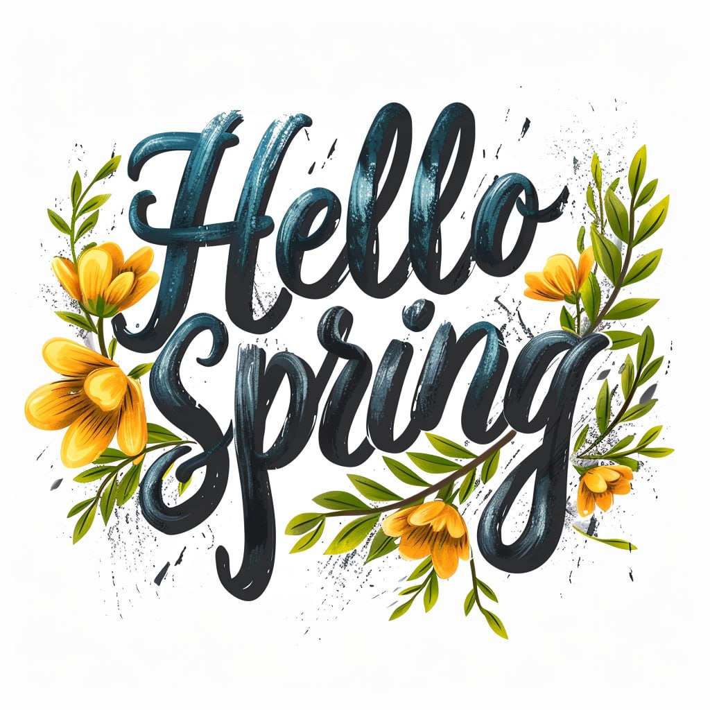 Каллиграфия (Hello spring)