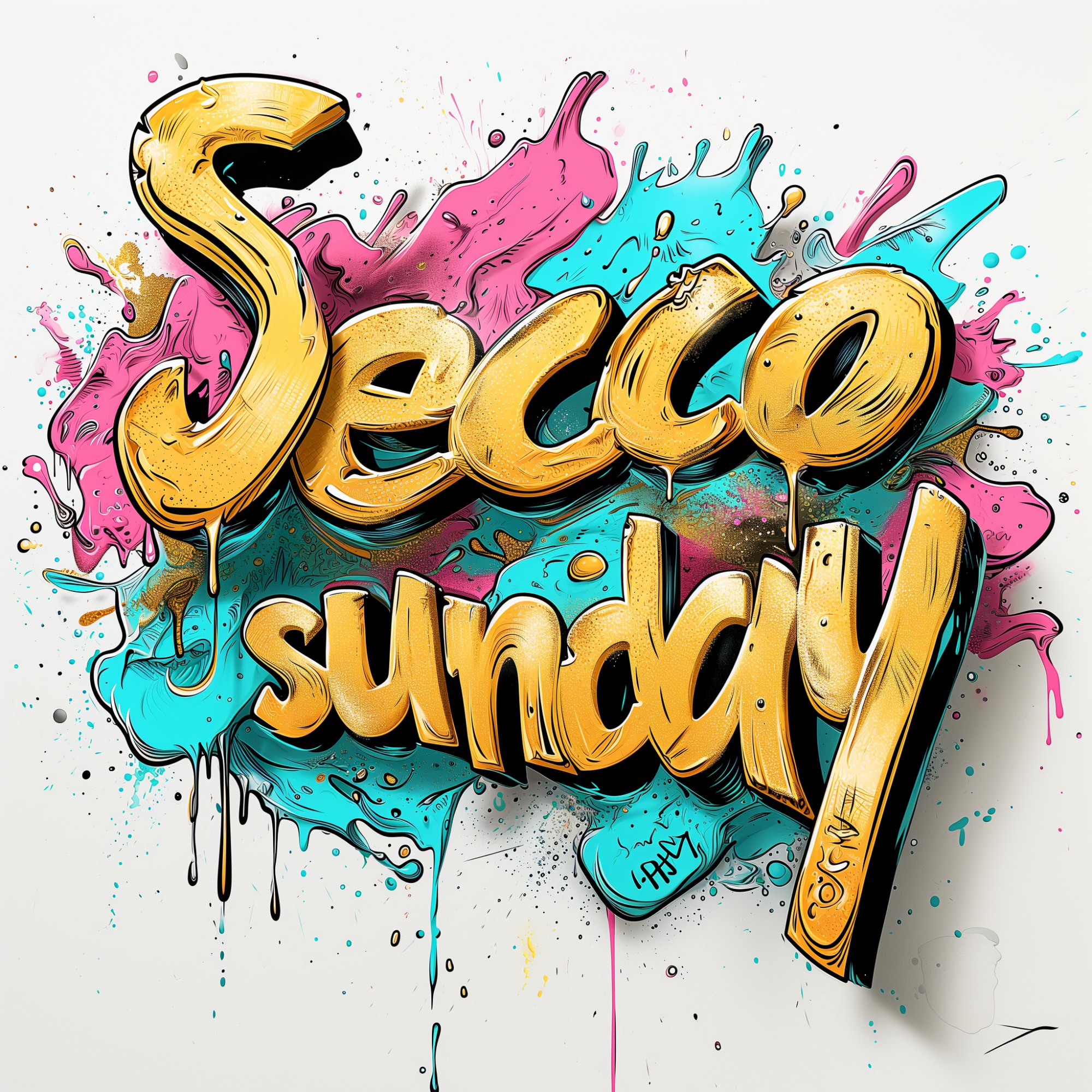 Графический дизайн с золотыми, розовыми и голубыми тонами 