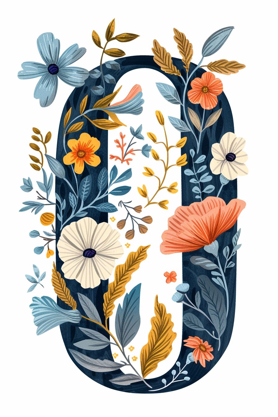 Цифра с узором