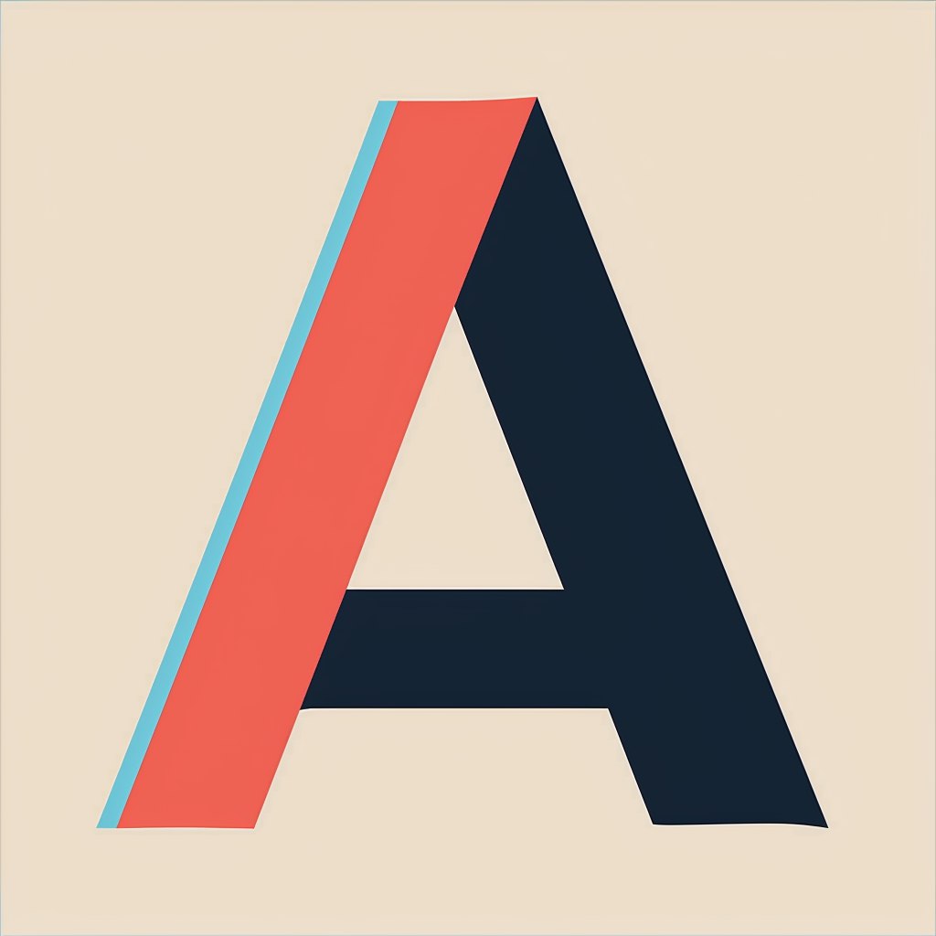 Буква в стиле Абрама Ашера, который был известен своими абстрактными и графическими плакатами