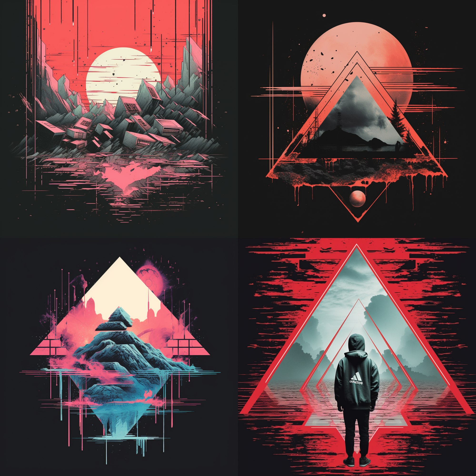 Эстетичный дизайн с геометрическими объектами