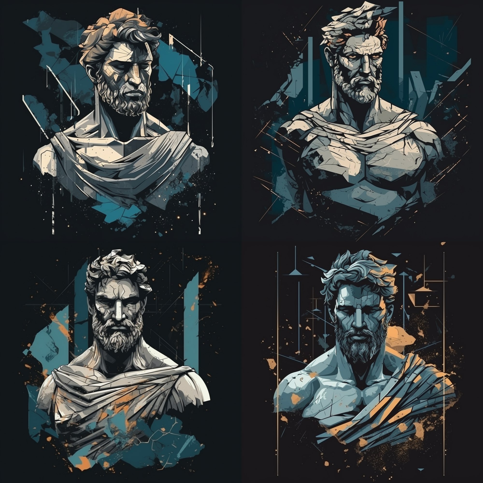 Универсальный запрос для создания принтов c элементами абстракции. Отлично работает с известными персонажами из комиксов и мультфильмов.