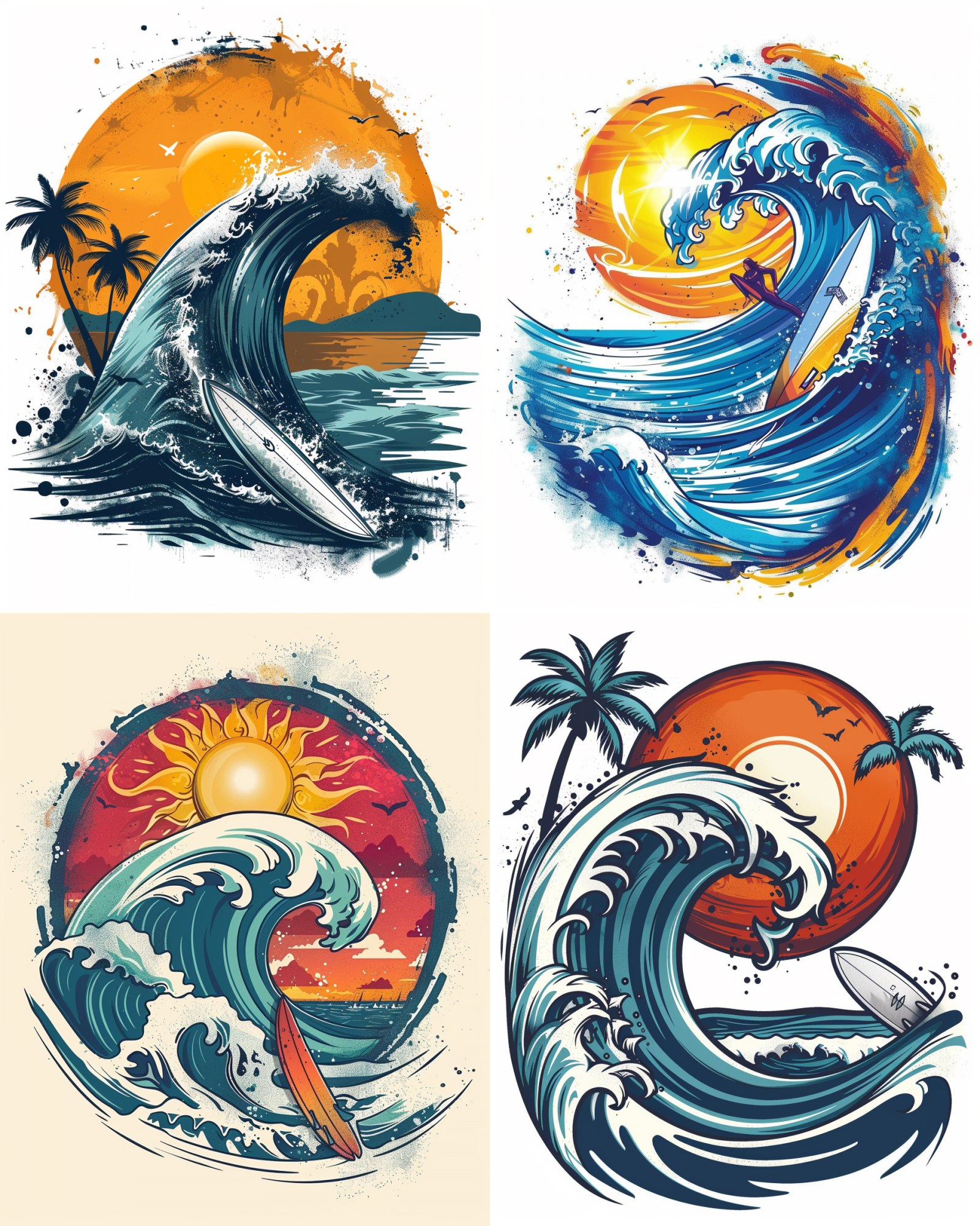 Иллюстрация с волной