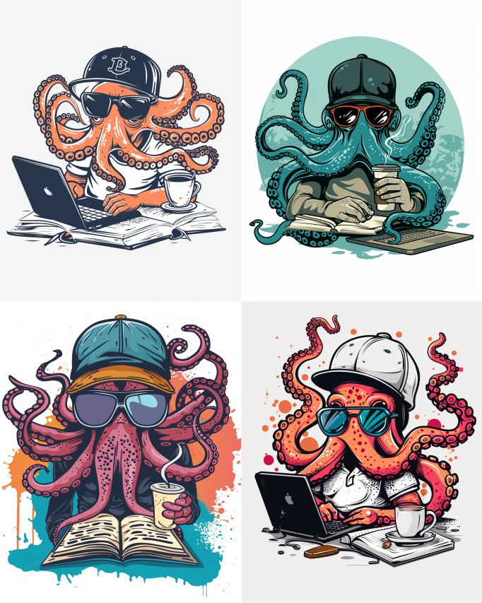 Осьминог в солнцезащитных очках