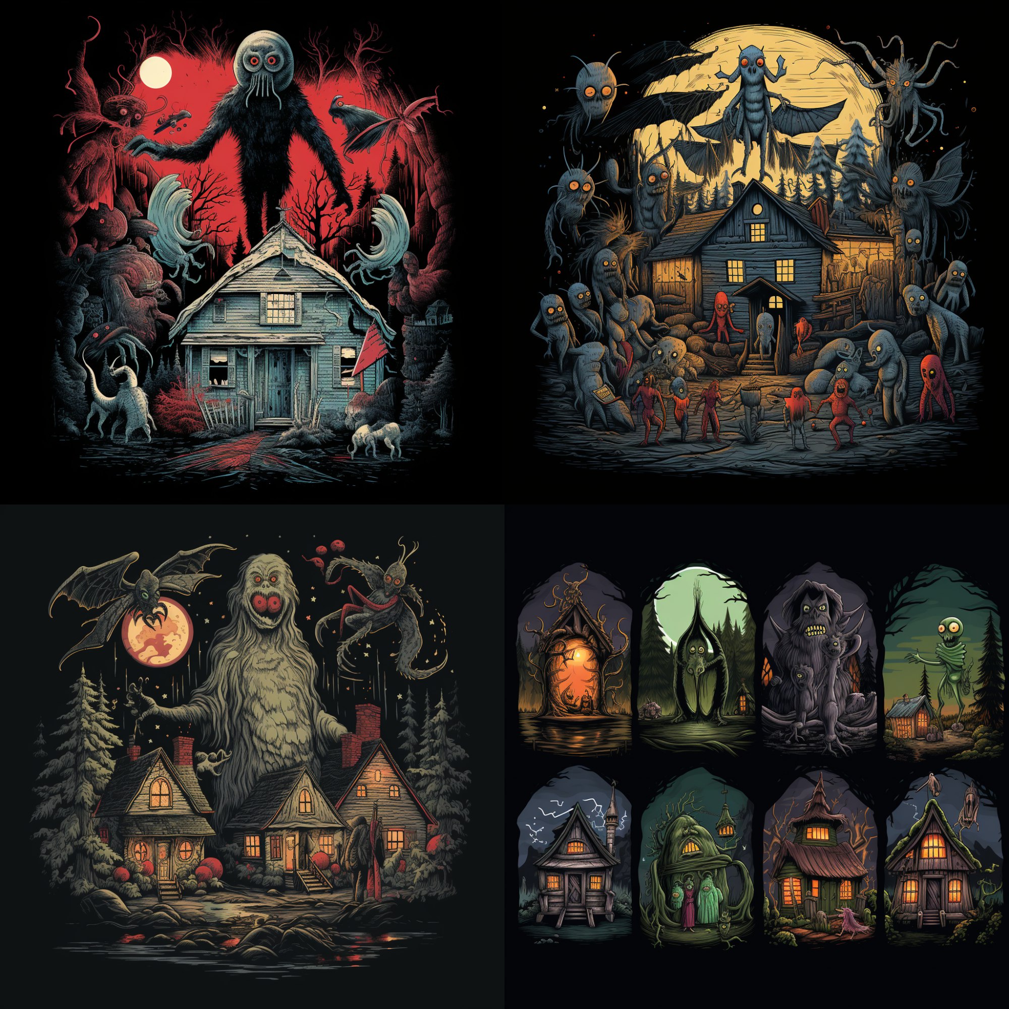 Универсальный запрос для создания принта со сказочными монстрами