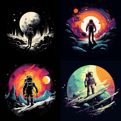 Принт на одежду на тему "Космос"