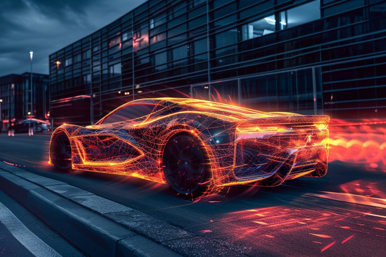 С энергетическим свечением по контуру