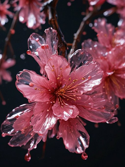 Цветок с красочным освещением