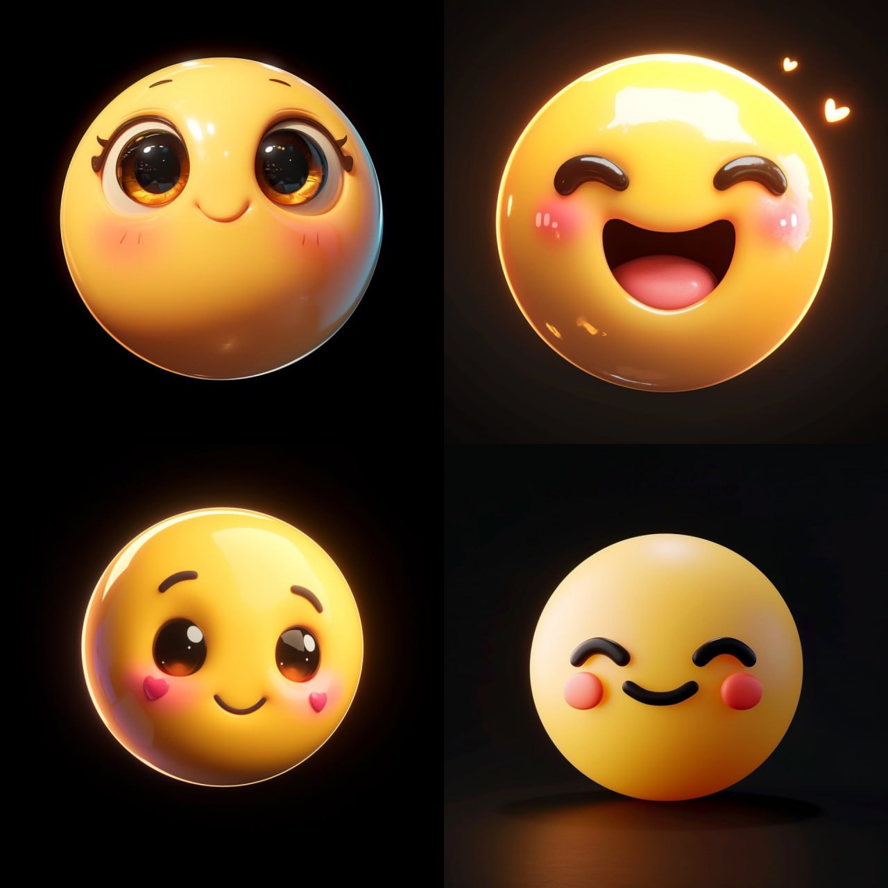 Милый гордый эмодзи 