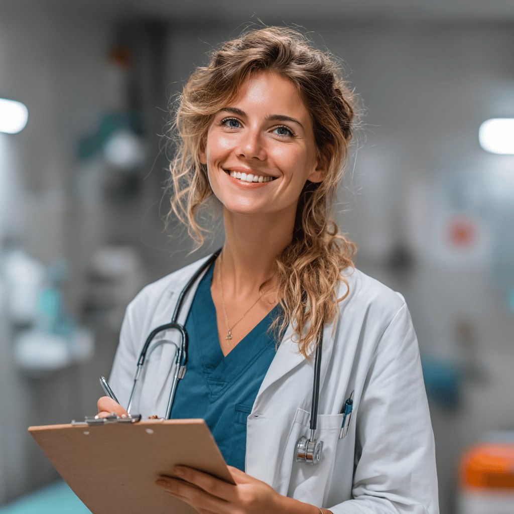 Врач с планшетом