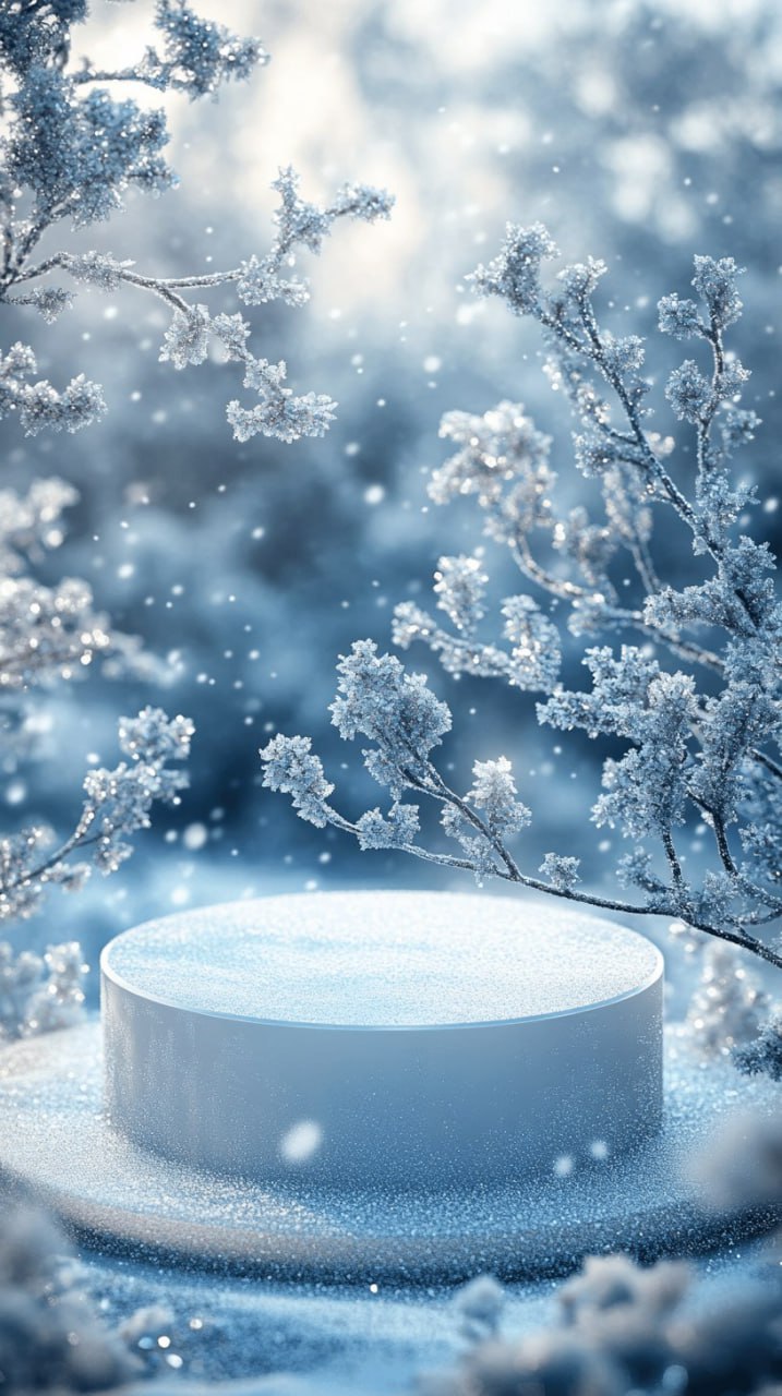 Новогодняя сцена для товара