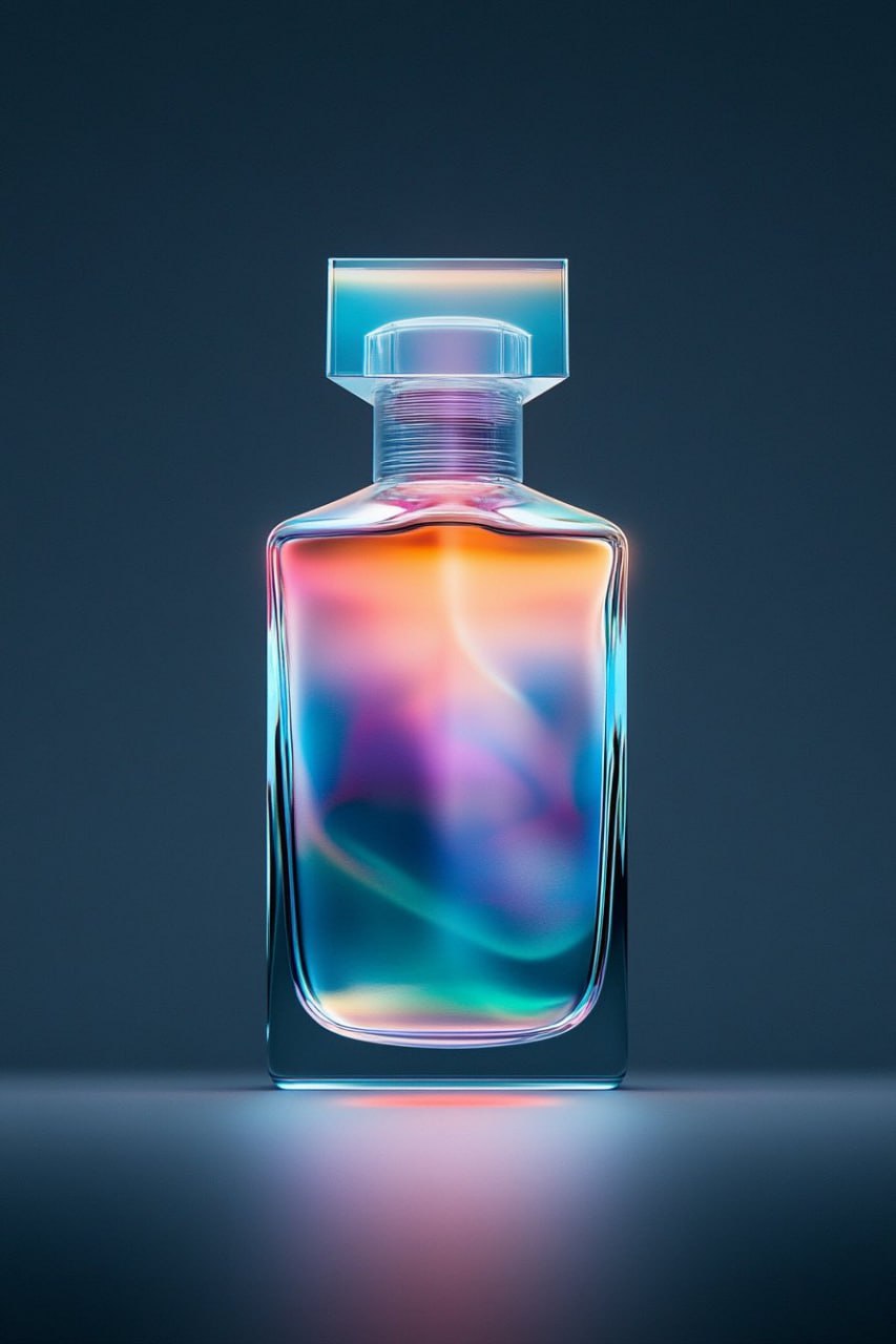 Светящийся футуристический флакон