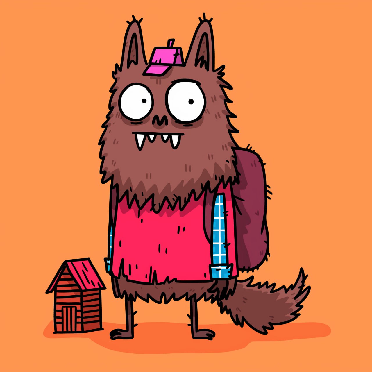 Причудливый герой мультфильмов