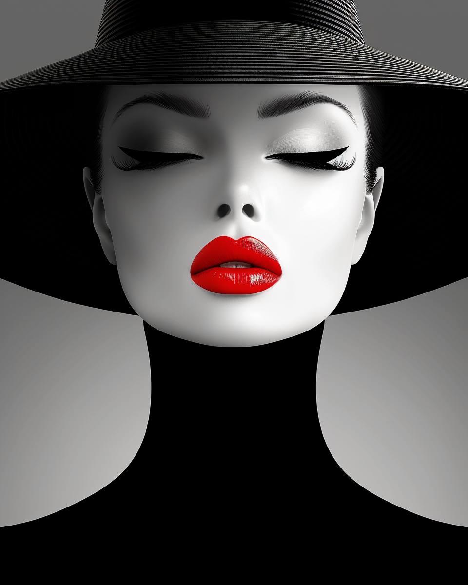 Женщина в винтажном наряде с атмосферой старого Голливуда