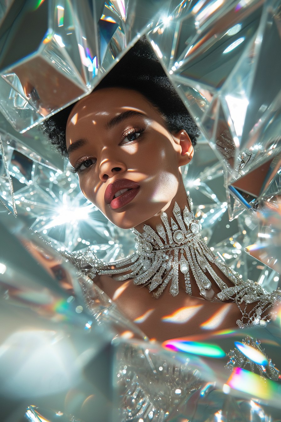 Портретная фотосъемка в зеркальной призме