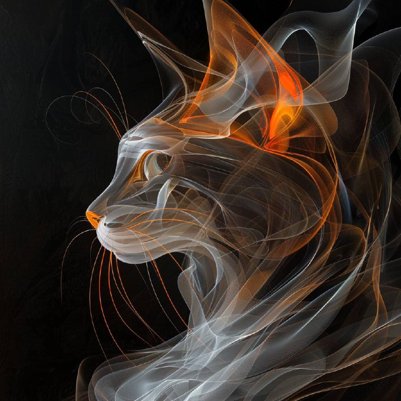 3D с эфирным световым эффектом и тонкими линиями