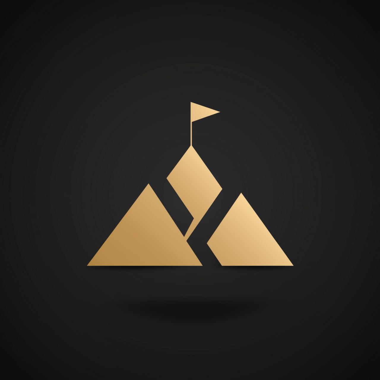 Гора и флаг