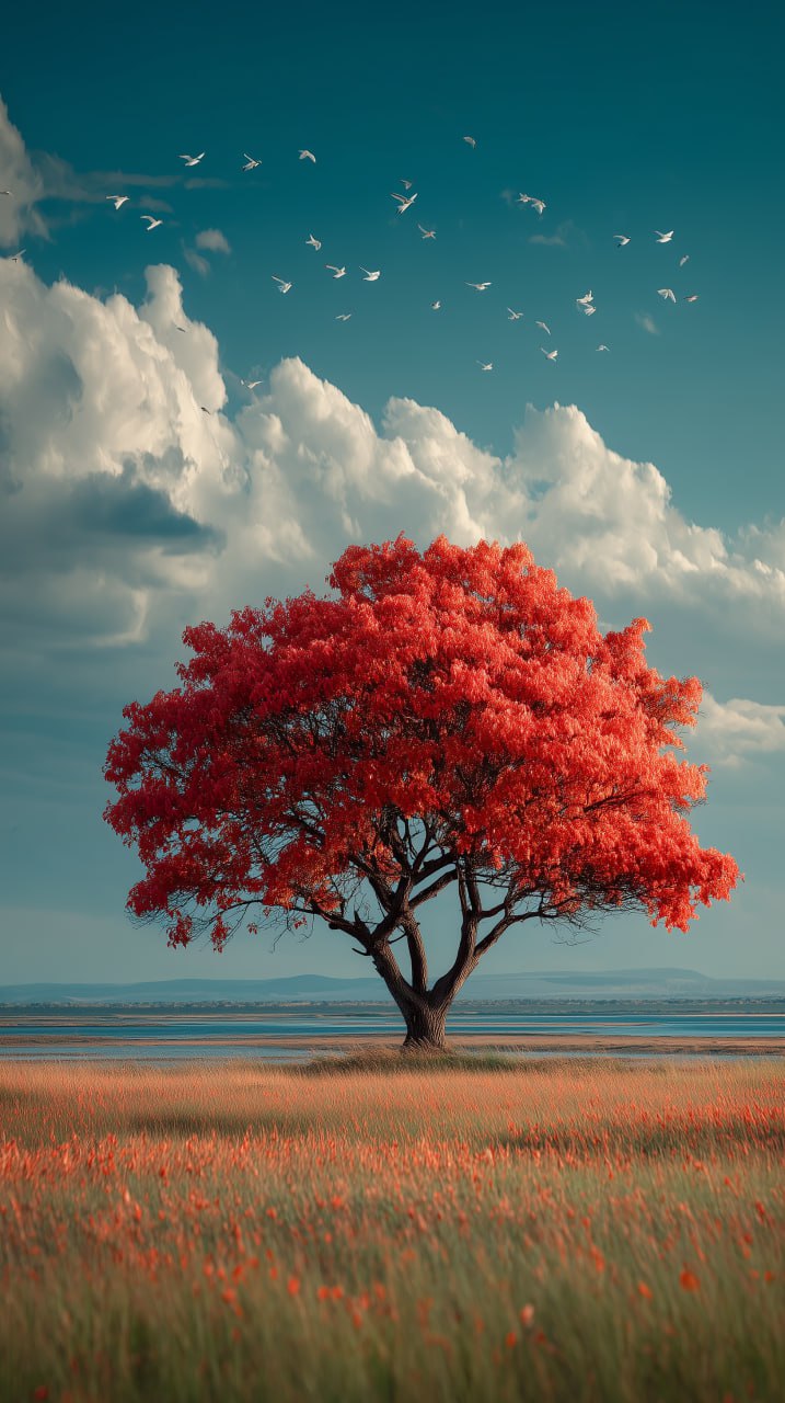  Одинокое дерево посреди поля