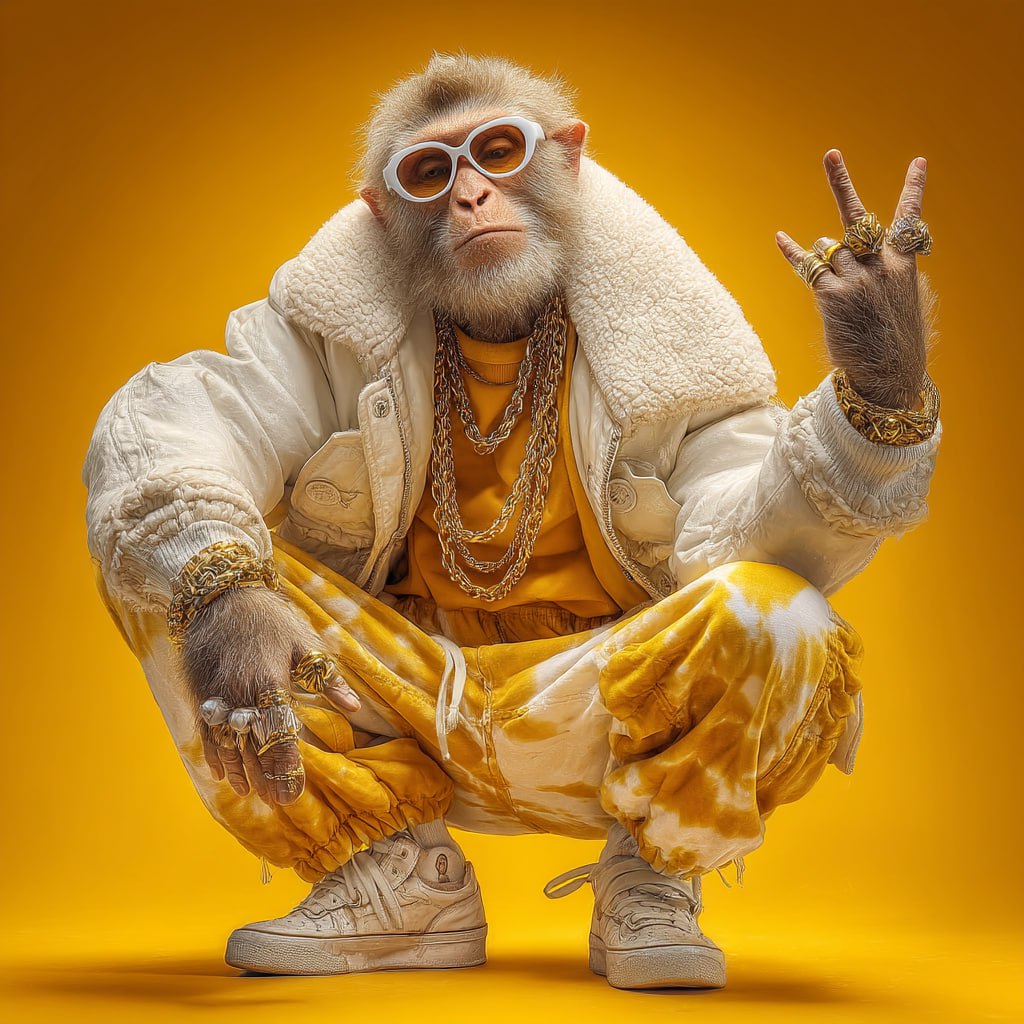 Стильная обезьяна
