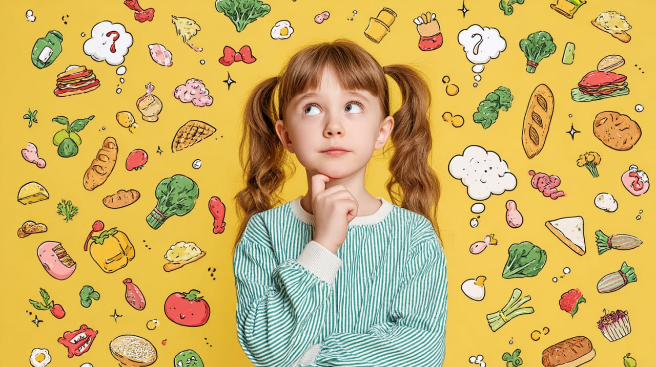 Девочка с косами