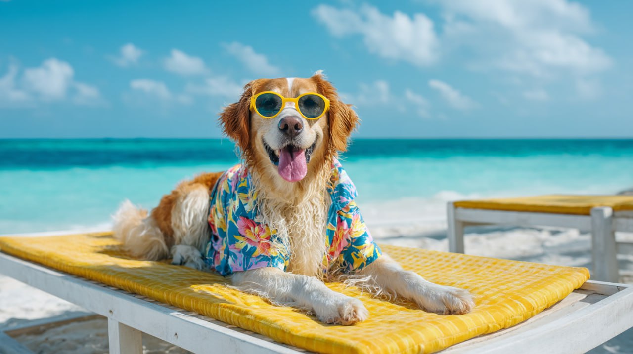 Собака в очках