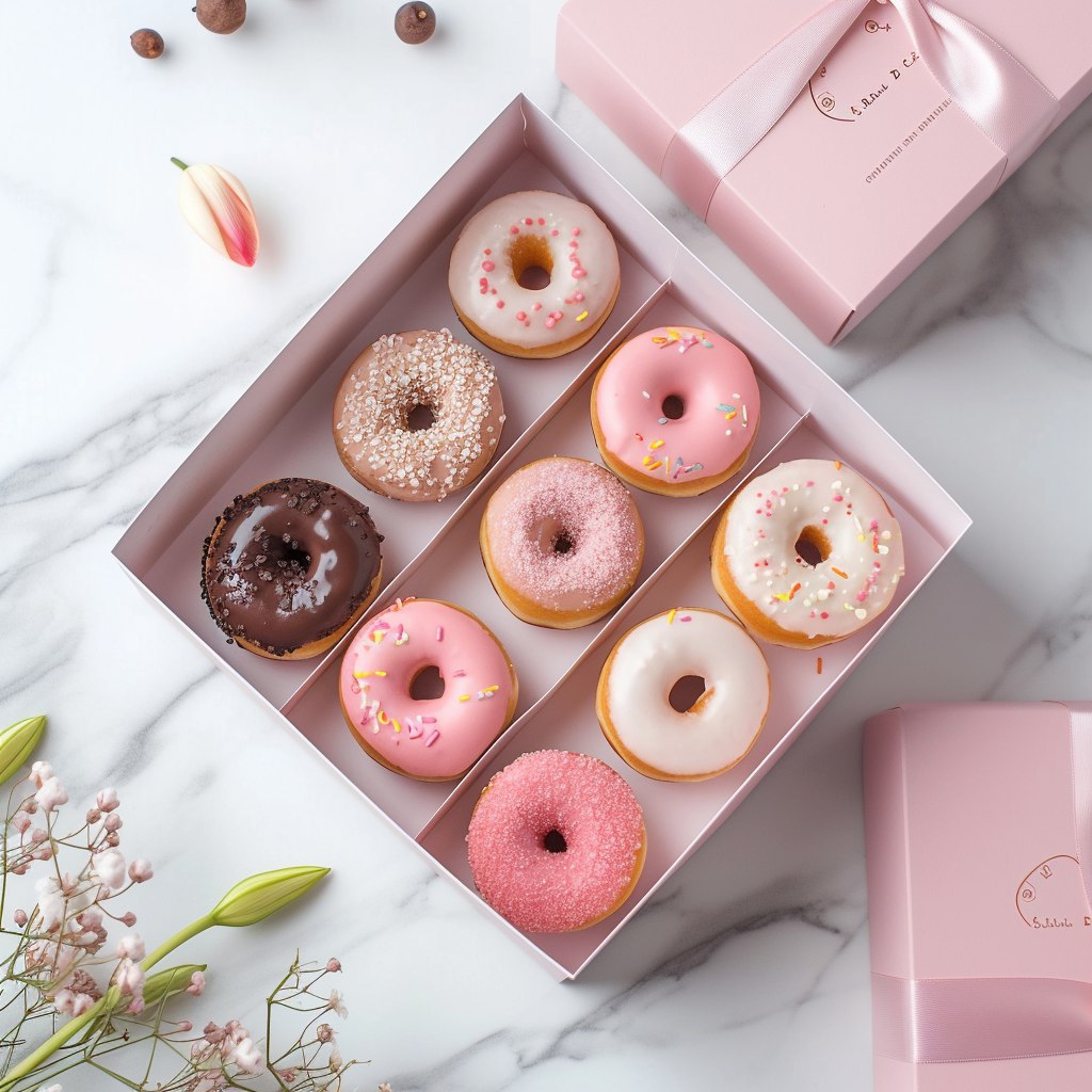 Упаковка с пончиками