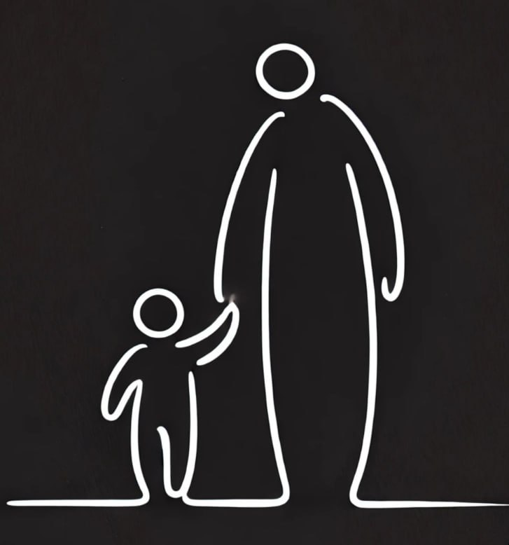 Иллюстрация одной непрерывной толстой линией